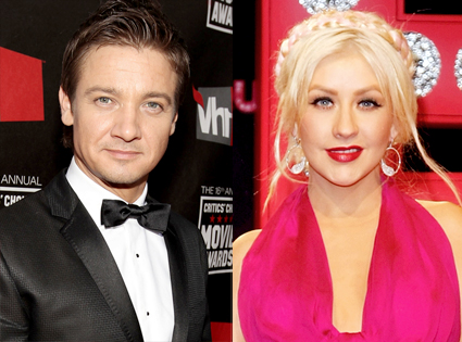 Jeremey Renner, Christina Aguilera Jeremey Renner, Christina Aguilera